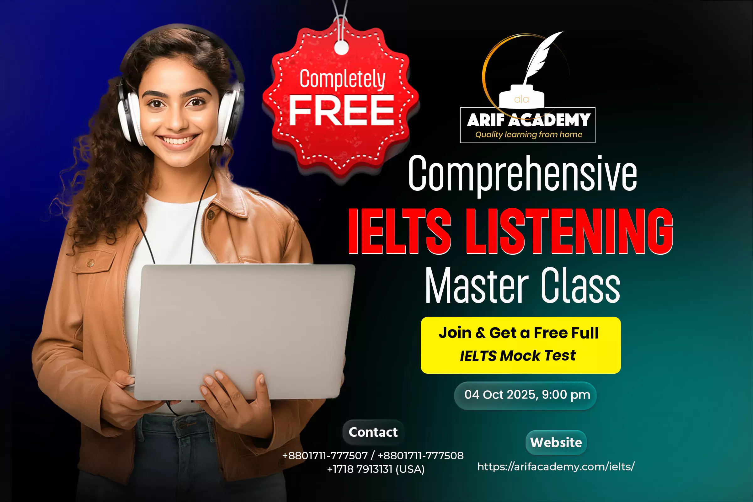 IELTS study setup with books and stationery