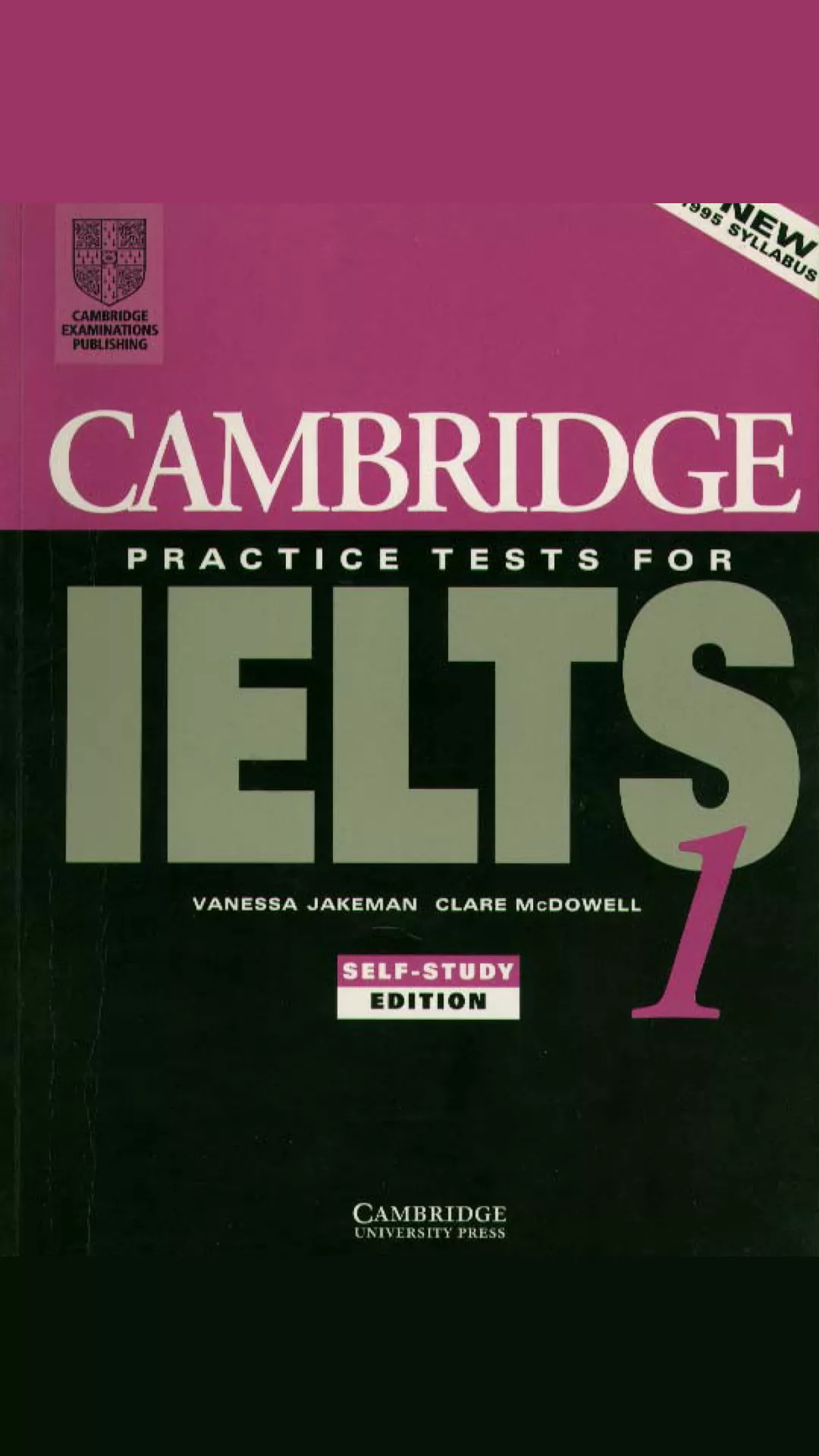 Cambridge IELTS 1 official practice test book with authentic exam questions