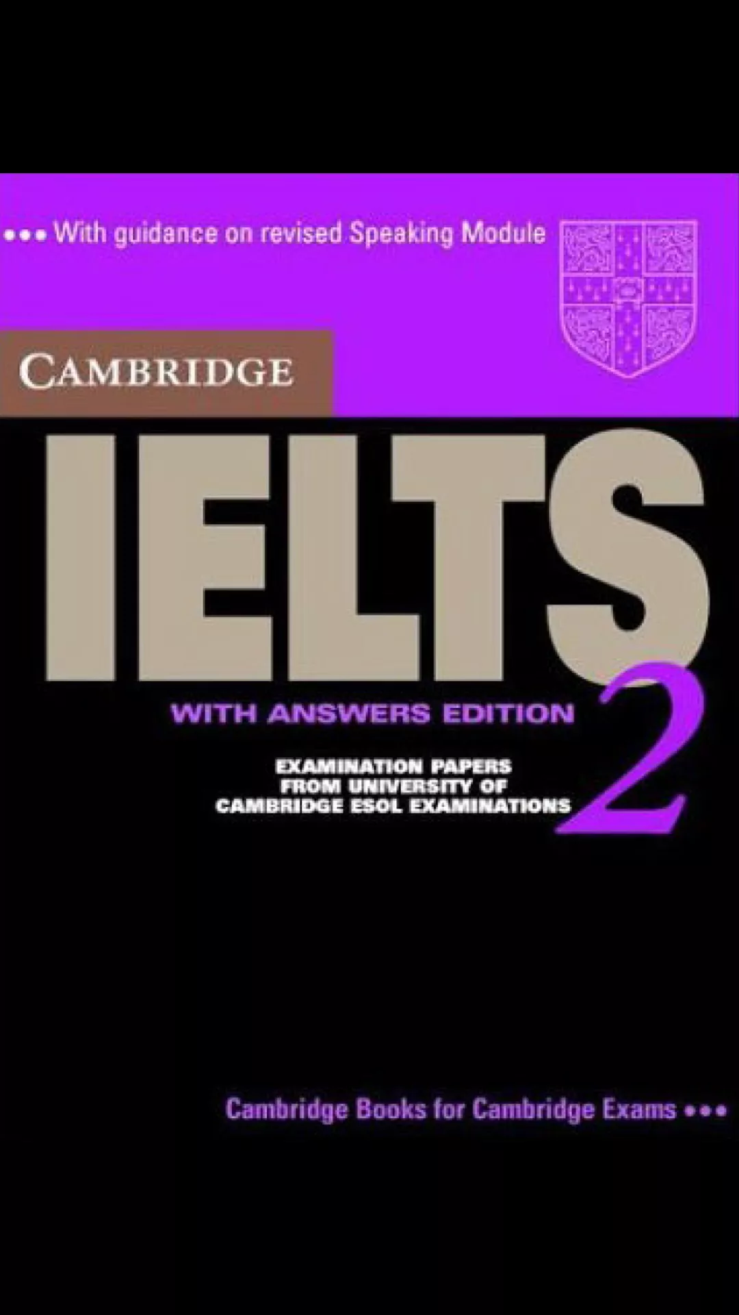 Cambridge IELTS 2 practice test book for IELTS exam preparation