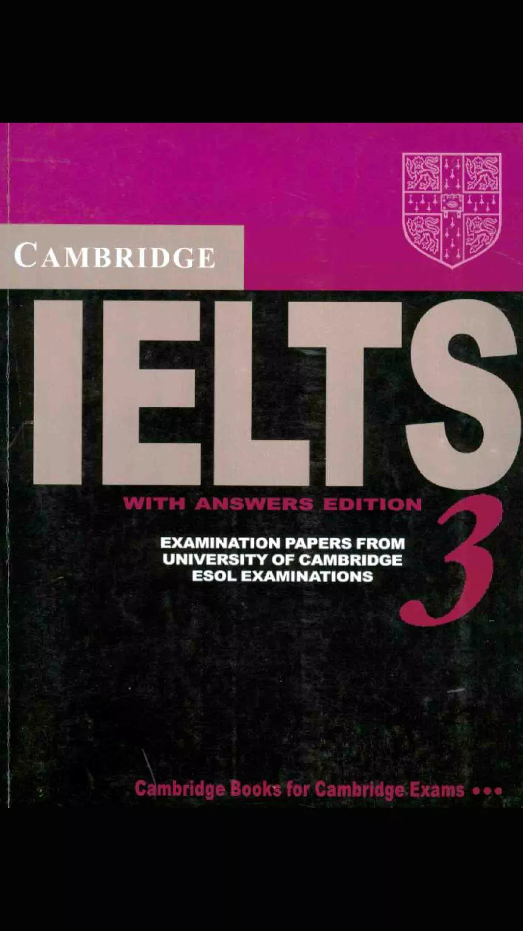 Cambridge IELTS 3 book with official IELTS practice tests