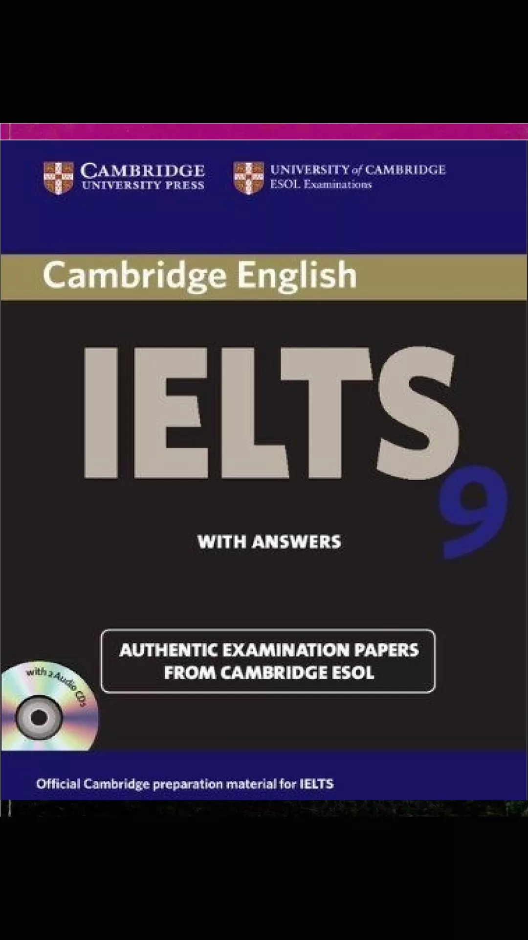 Cambridge IELTS 9 preparation book for IELTS exam practice