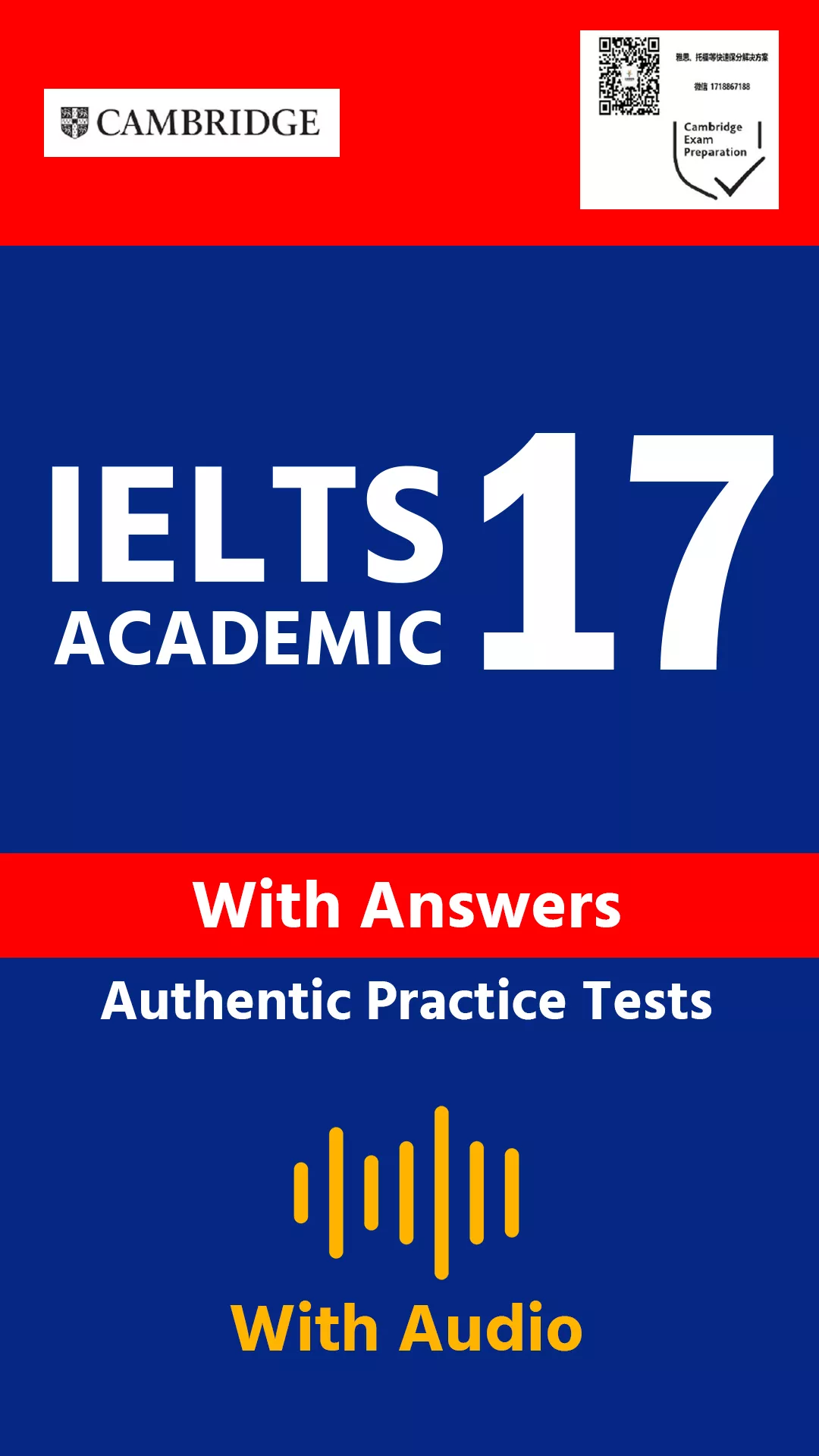 Cambridge IELTS 17 book with latest IELTS exam practice tests