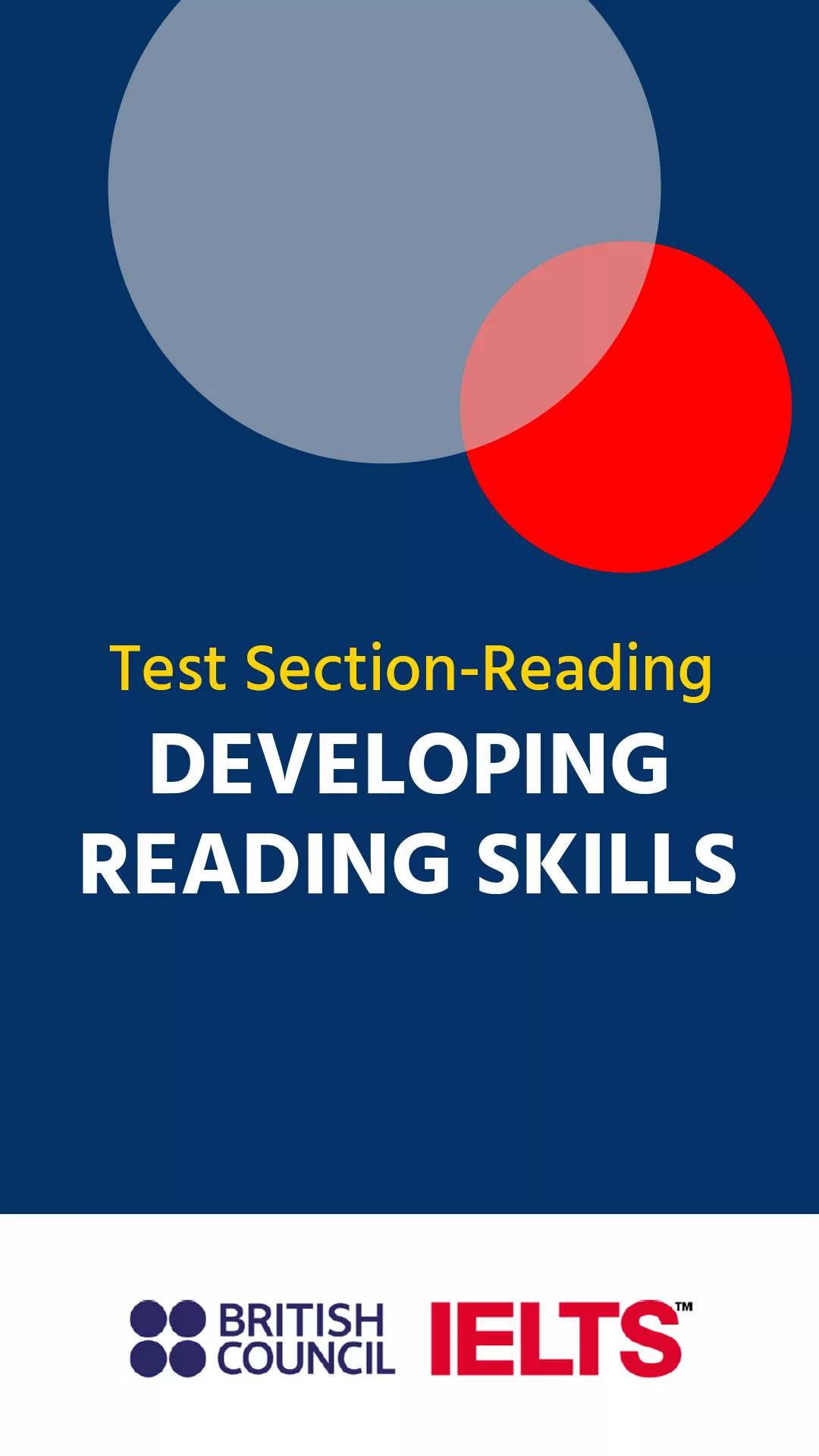 Developing Reading Skills book for IELTS reading practice and comprehension improvement