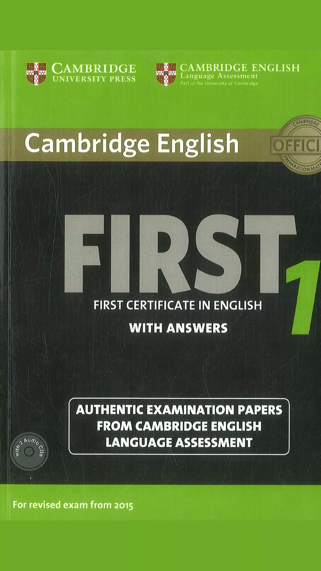 First Certificate English 1 Cambridge exam practice book