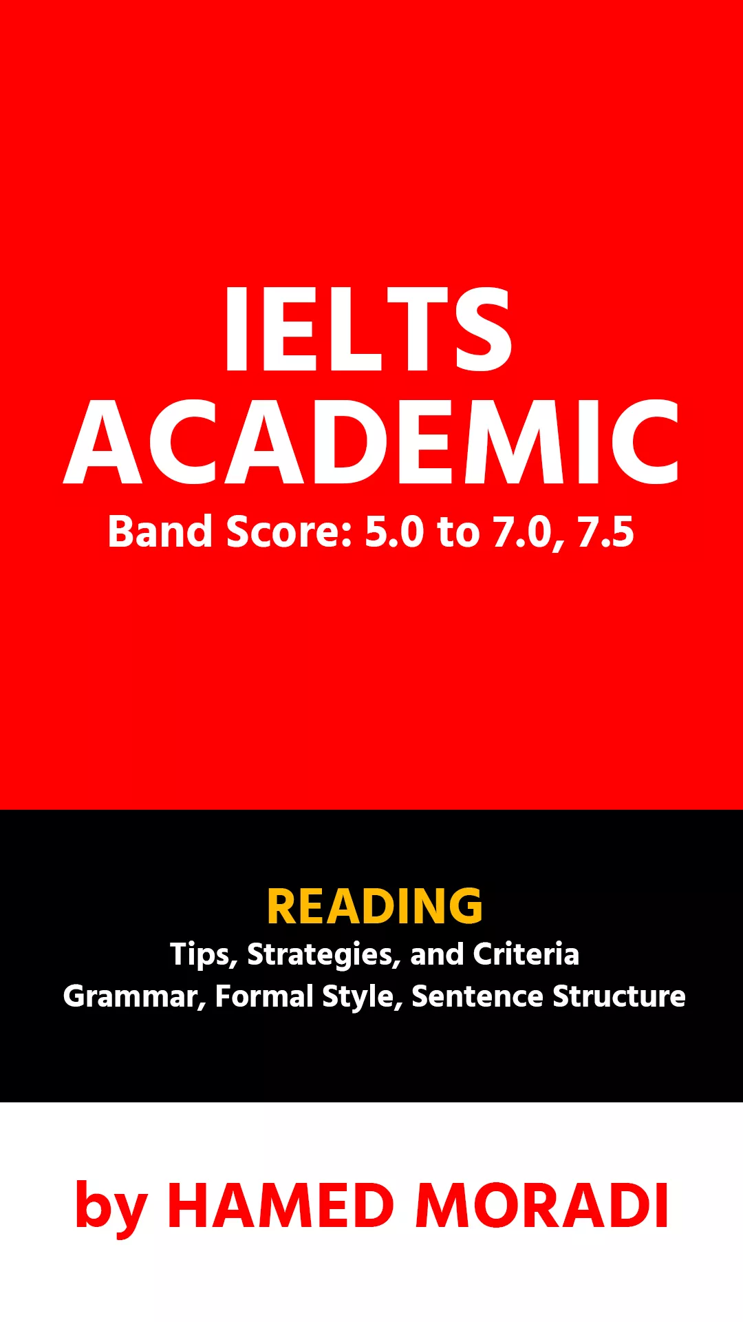 IELTS reading preparation book with practice tests and reading comprehension exercises.