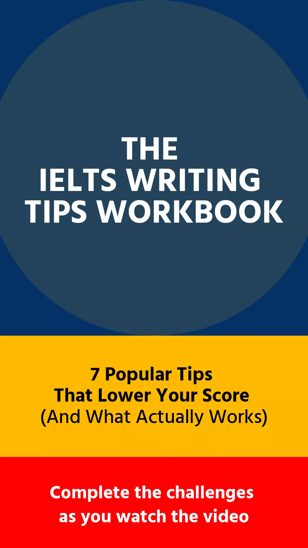 IELTS Writing Tips Workbook for improving essay writing and grammar for IELTS test