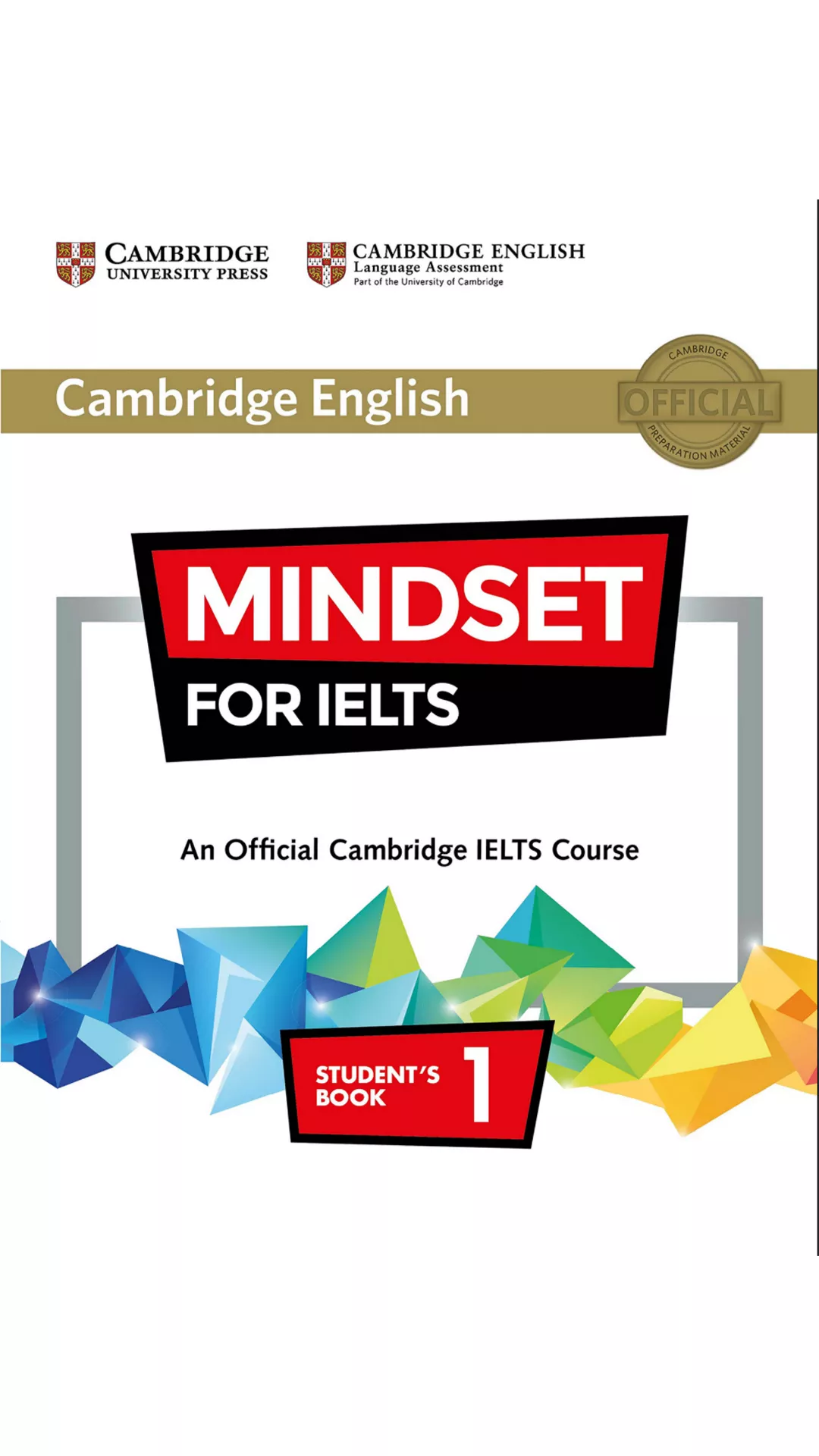 Cover of Mindset For IELTS 1 Student's Book, a key resource for IELTS preparation with practical exercises and strategies