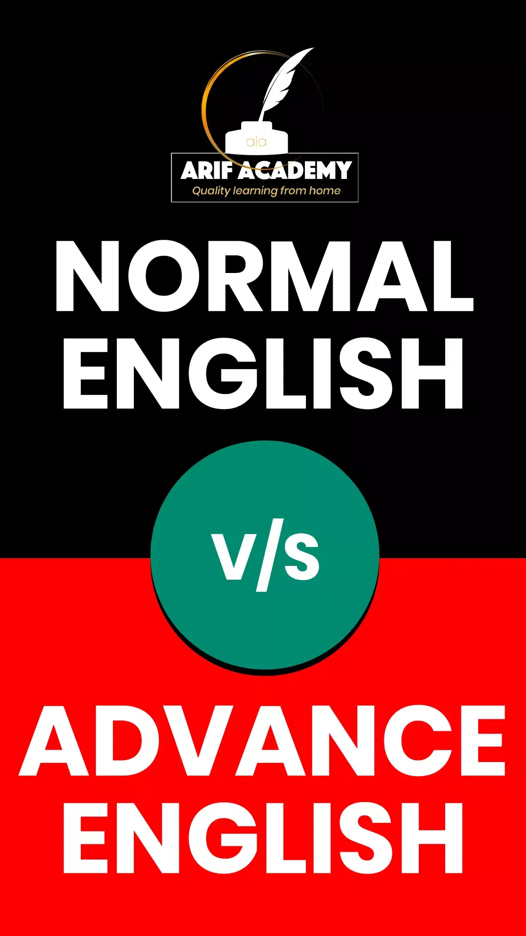 comparison of normal and advanced English language phrases