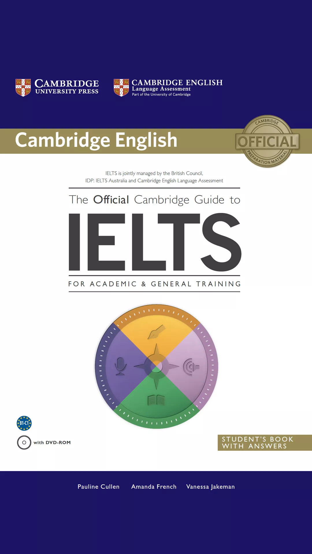 Cover of The Official Cambridge Guide to IELTS, an authoritative resource for comprehensive IELTS preparation