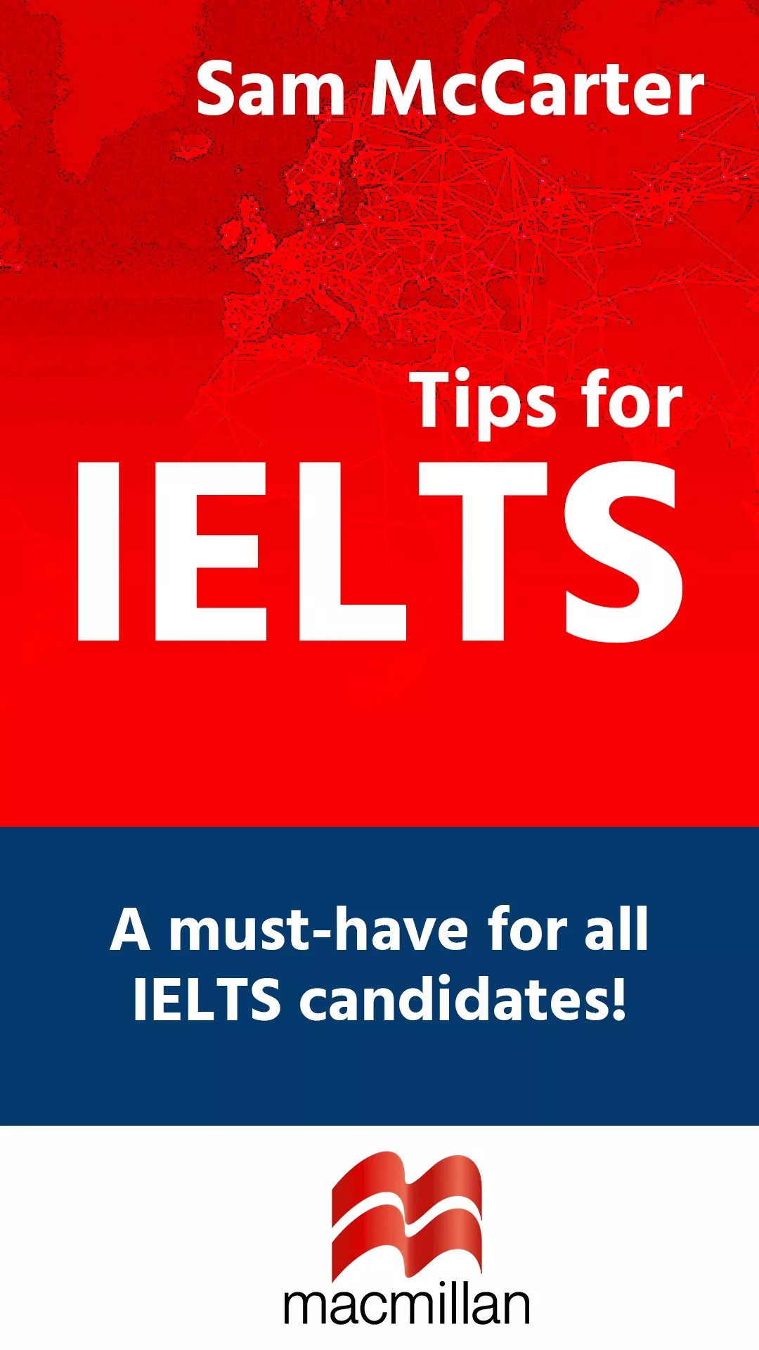 Tips for IELTS Macmillan book cover for IELTS preparation and exam strategies