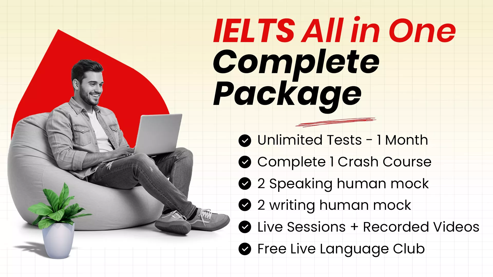 CD IELTS All-in-One Complete Package, featuring comprehensive materials for IELTS exam preparation including grammar, reading, writing, speaking, and listening practice."